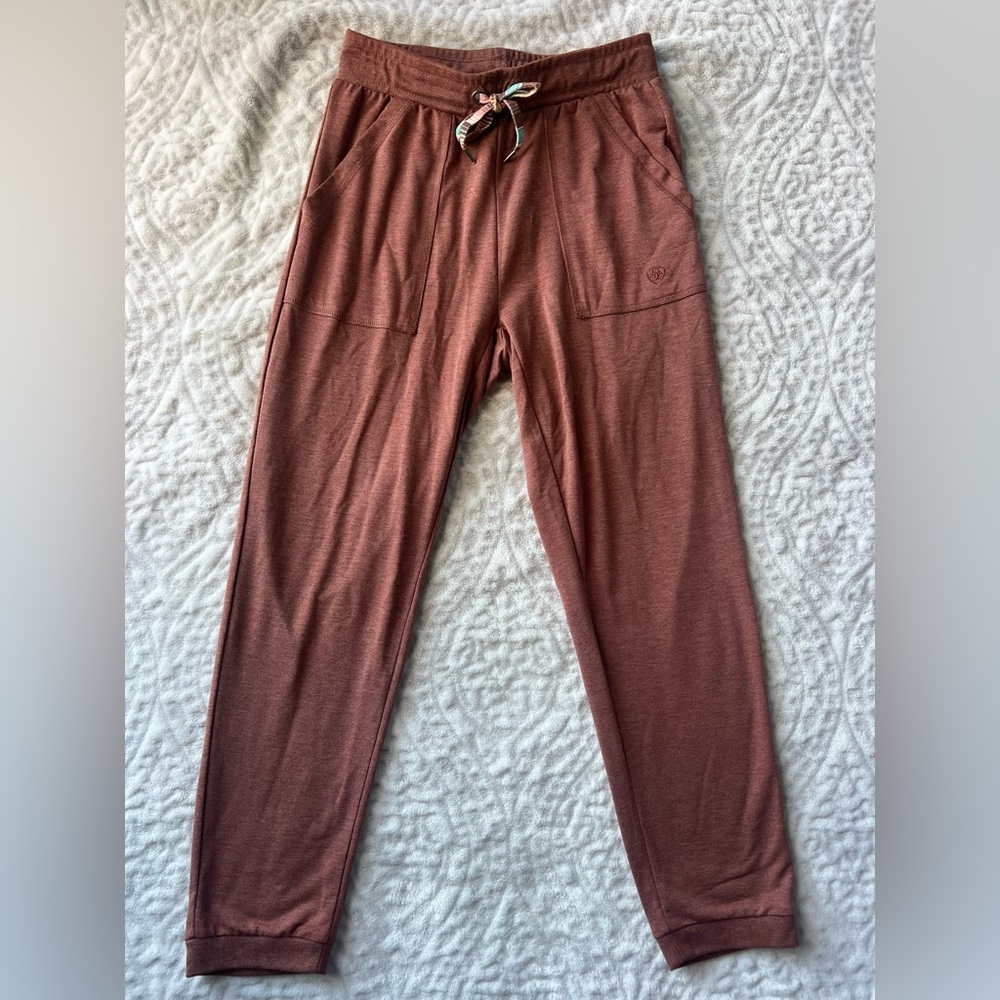 Ariat Women's Mexicali Roasted Russet Brown Joggers | Size XS - Picture 7 of 11